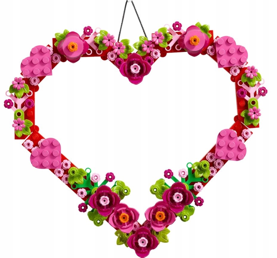 klocki LEGO CREATOR 40638 OZDOBA W KSZTAŁCIE SERCA SERDUSZKO KWIATY
