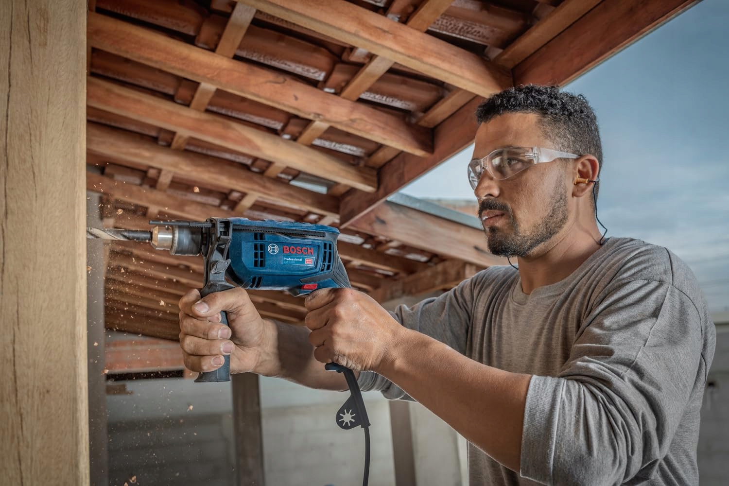 BOSCH Professional GSB 13 RE 600W Wiertarka Udarowa z Głębokościomierzem — miniatura 5