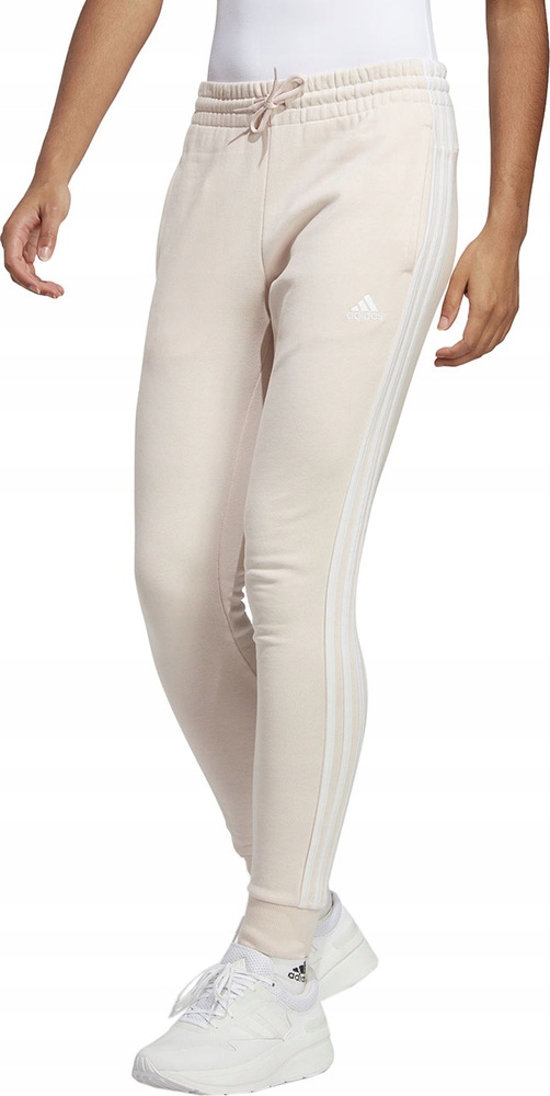 Dámské Kalhoty Adidas Essentials 3-STRIPES French Terry Cuffed Kremo velikost L
