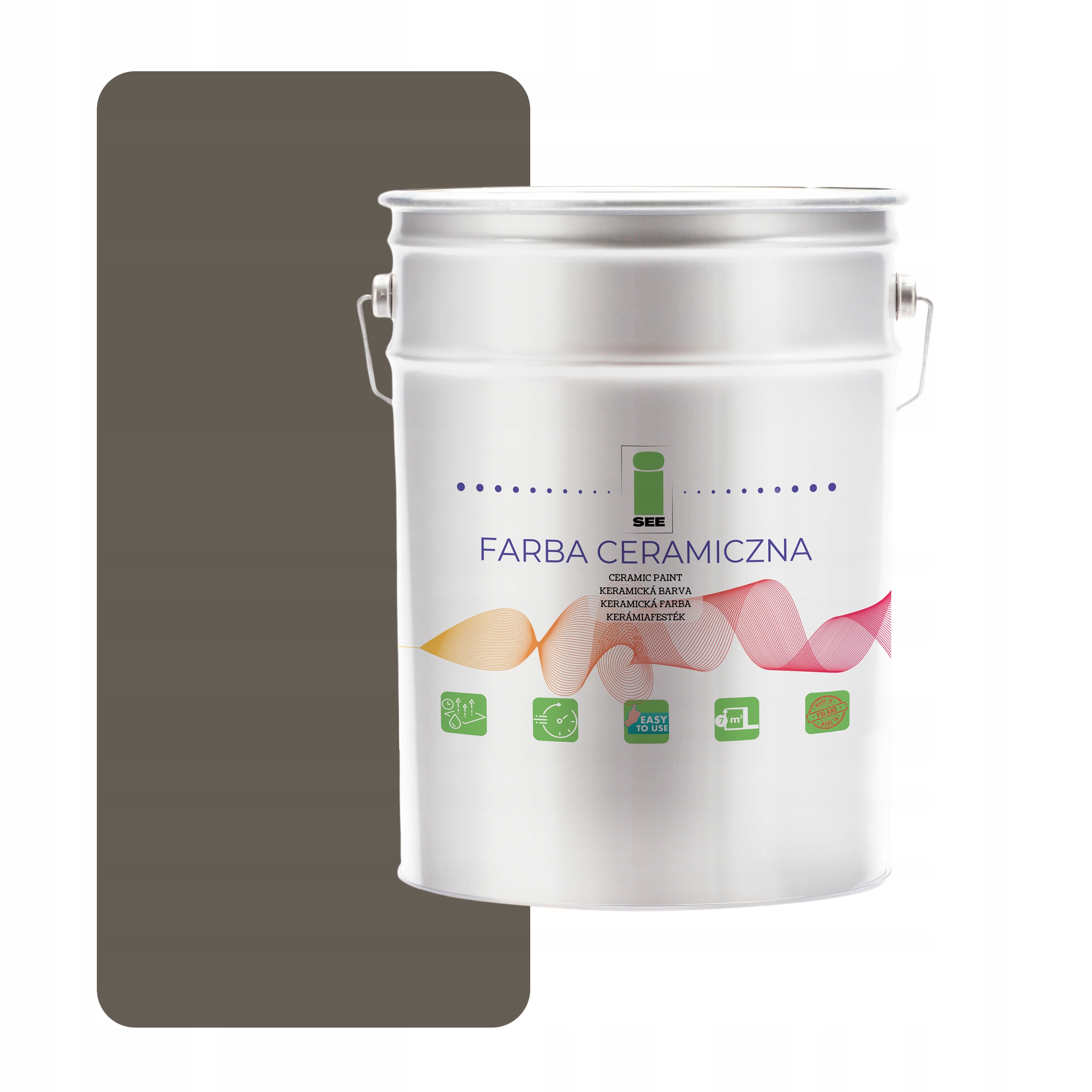 Keramická Farba Na Steny Umývateľná, Šedá, Kremenná, 10 L, Odolná Voči Škvrnám