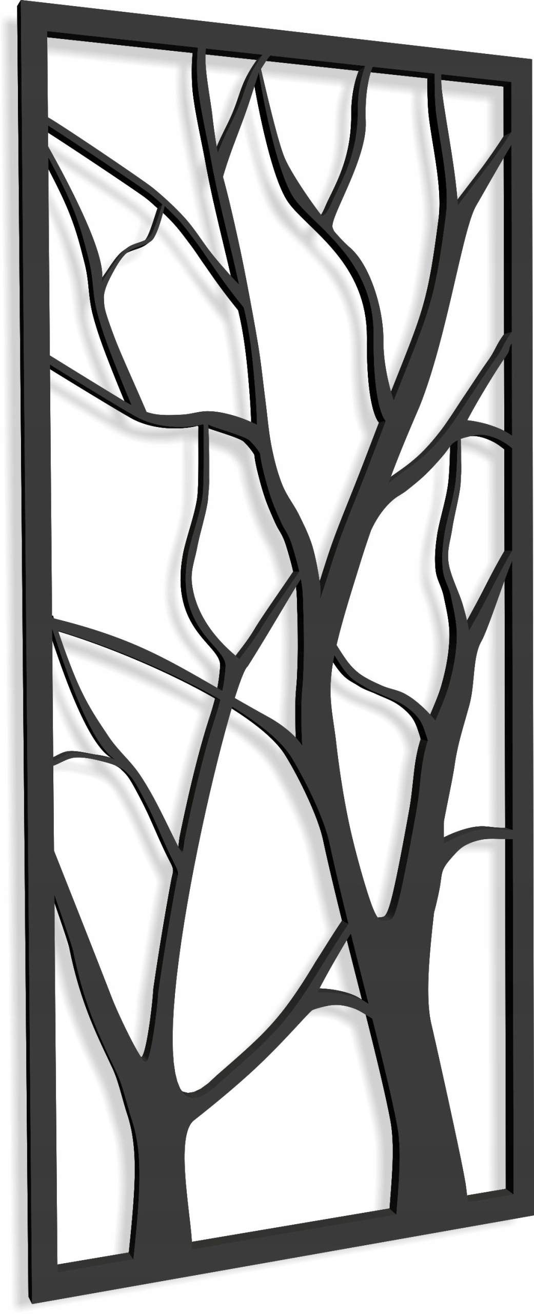 

Dekoracja metalowa panel Drzewo M15-45x95cm