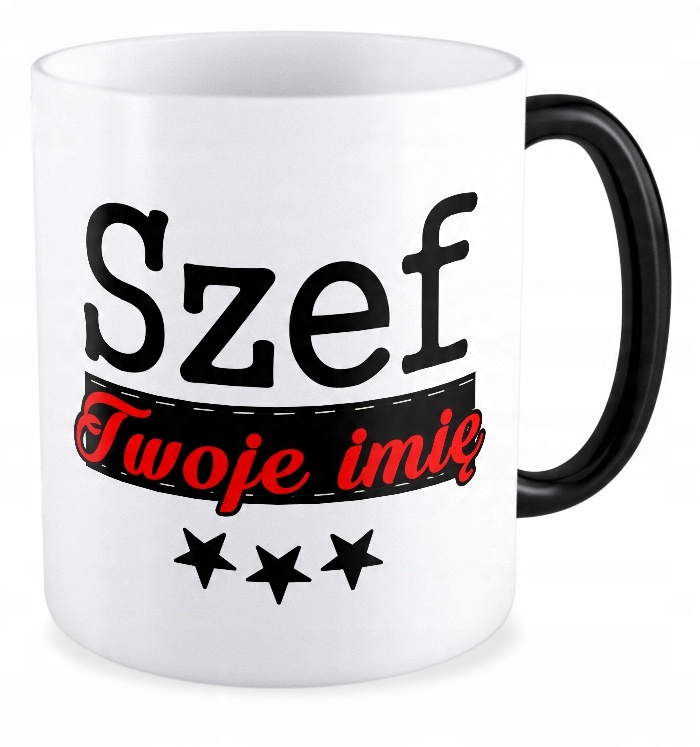

Kubek magiczny prezent Szef Kierownik + Twoje Imię