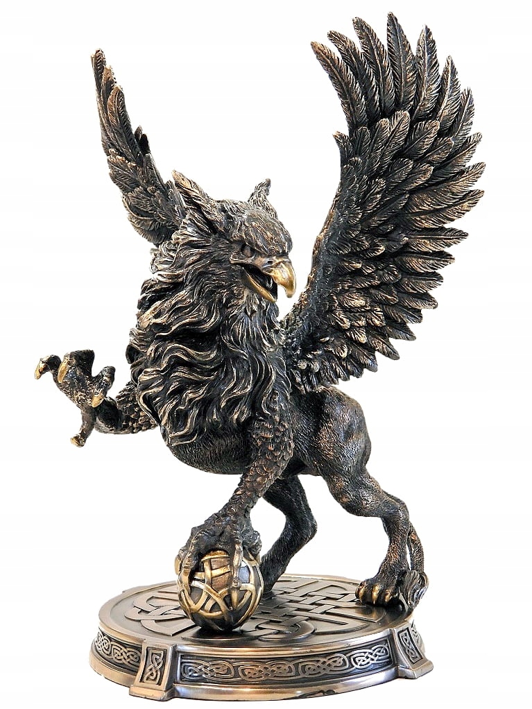 Mýtický Gryf Lev S Hlavou Orla A Krídlami S Loptou Gravírovanie Darček V