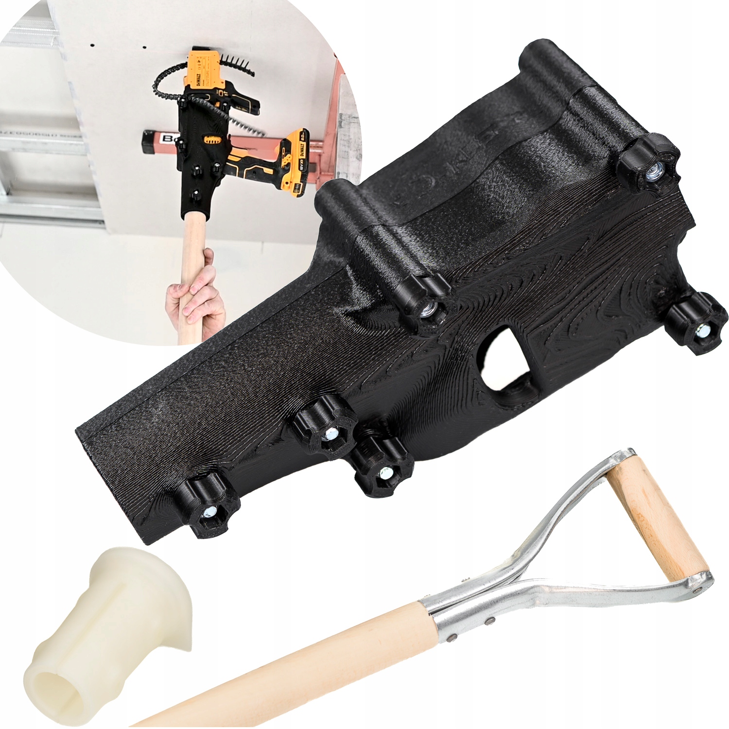 RapidGK uchwyt mocowanie pasujące do wkrętarki DCF620 przedłużenie Zestaw