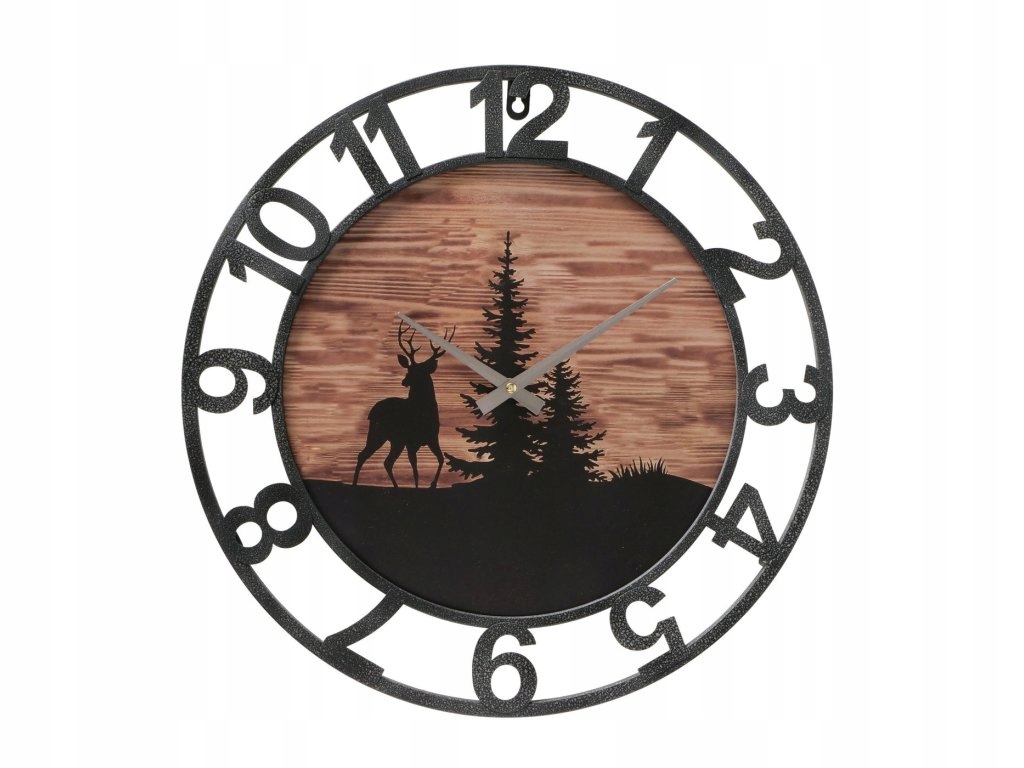 Nástenné hodiny so zimným motívom, Ludwig, Ø 45 cm