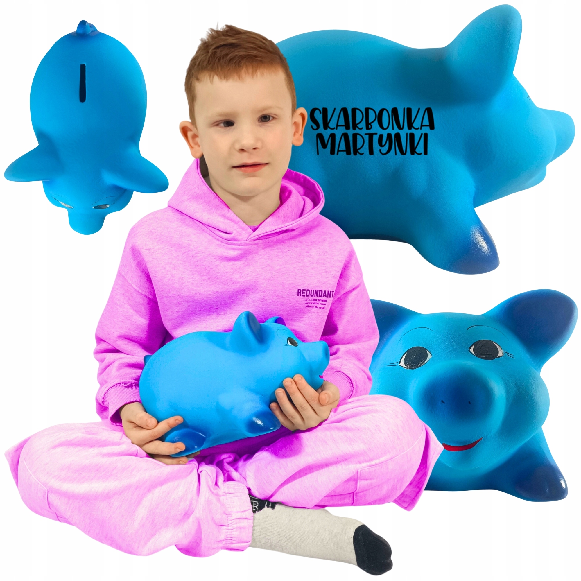 Personalizovaná pokladnička s jménem Prasátko keramická Na Rozbití velká XL