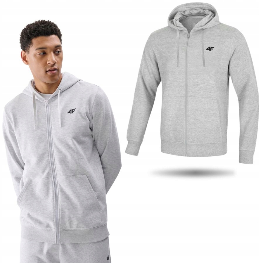 Bluza Męska 4F Dresowa Sportowa Ciepła Na Co Dzień