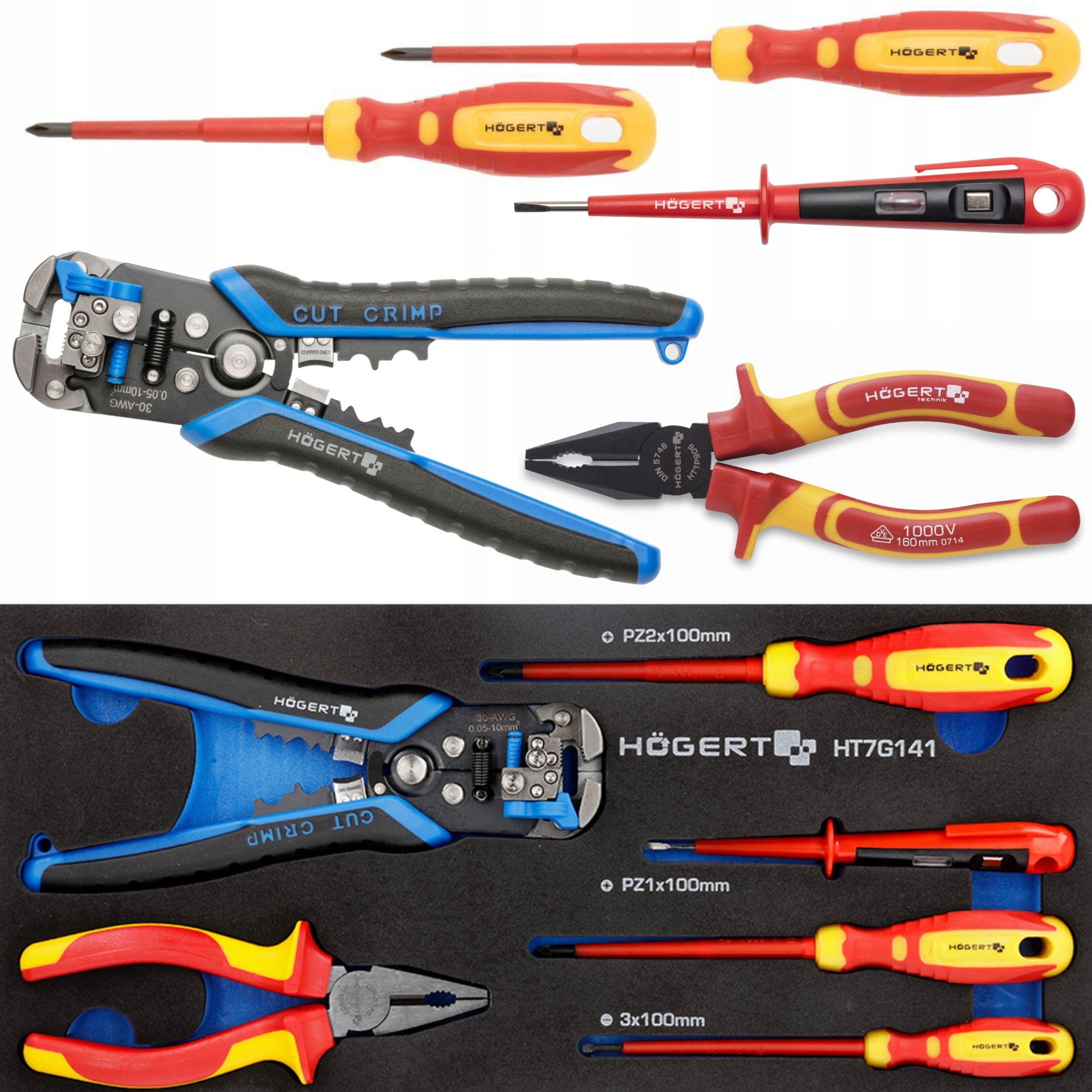 HOGERT ПОПОВНЕННЯ КАБІНЕТУ ЕЛЕКТРИКА НАБІР ІНСТРУМЕНТІВ 6EL