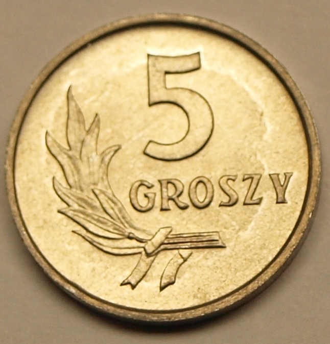 5 gr groszy 1962. Piękna mennicza