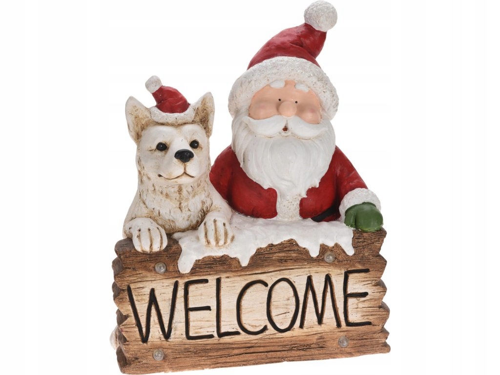 Vianočné dekorácie Welcome s Led osvetlením a hudbou