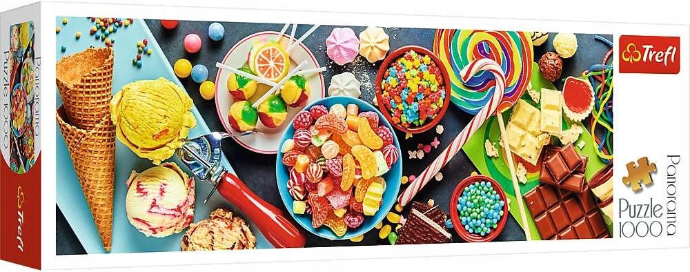 

Puzzle Panorama 1000 Elem. Słodkie Przysmaki Trefl