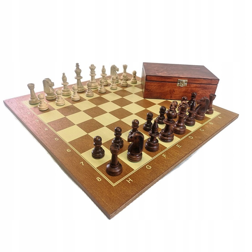 

Drewniany zestaw turniejowy prof. 48 cm Szachy