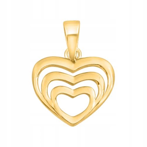 Dámský Přívěsek Zlatý 585, vyřezané srdíčko jako dárek pro ni