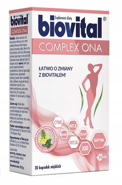Biovital Complex Ona 30 kapsúl sada vitamínov a minerálov pre ženy