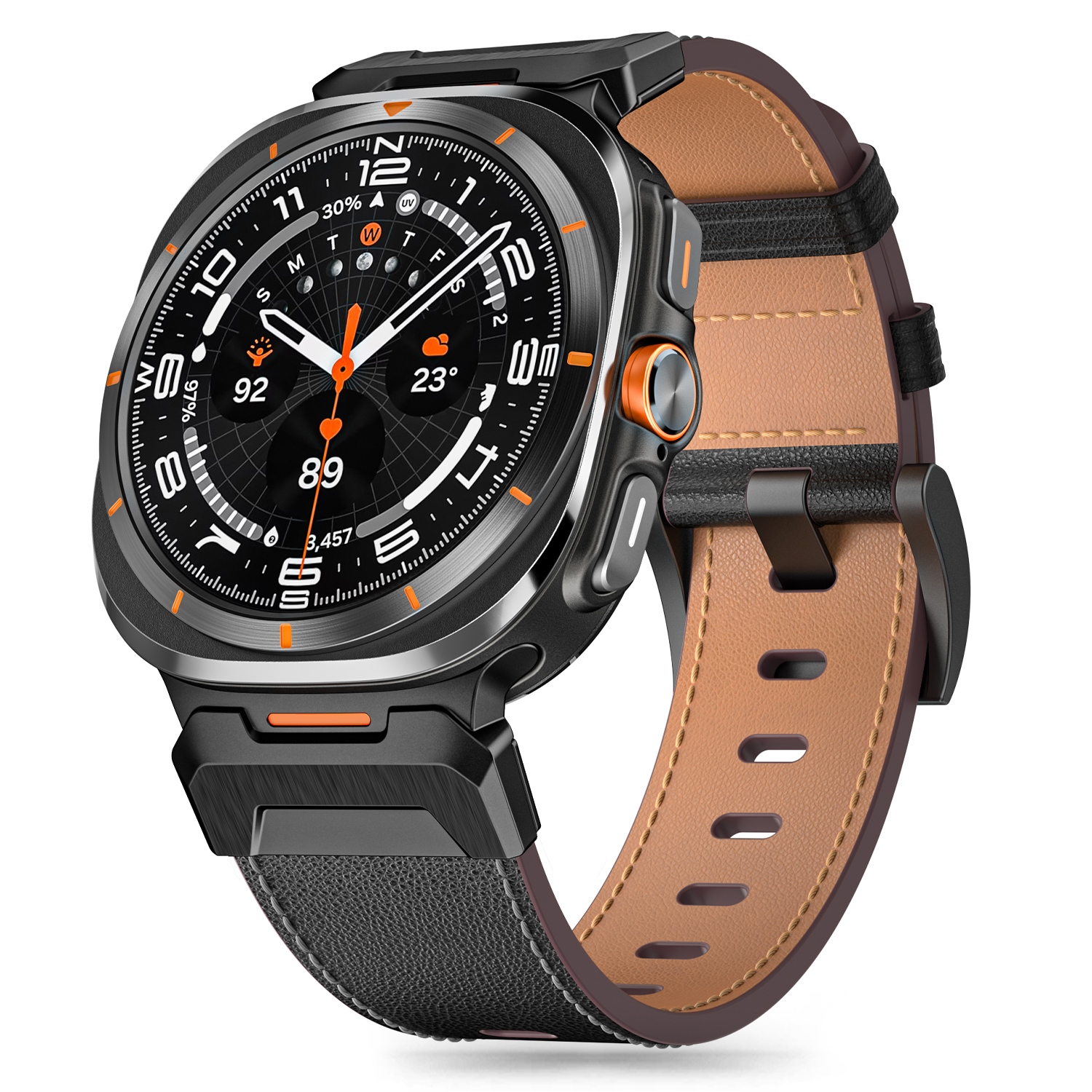 Skórzany Pasek Do Galaxy Watch Ultra 2024 2025 47MM Leather