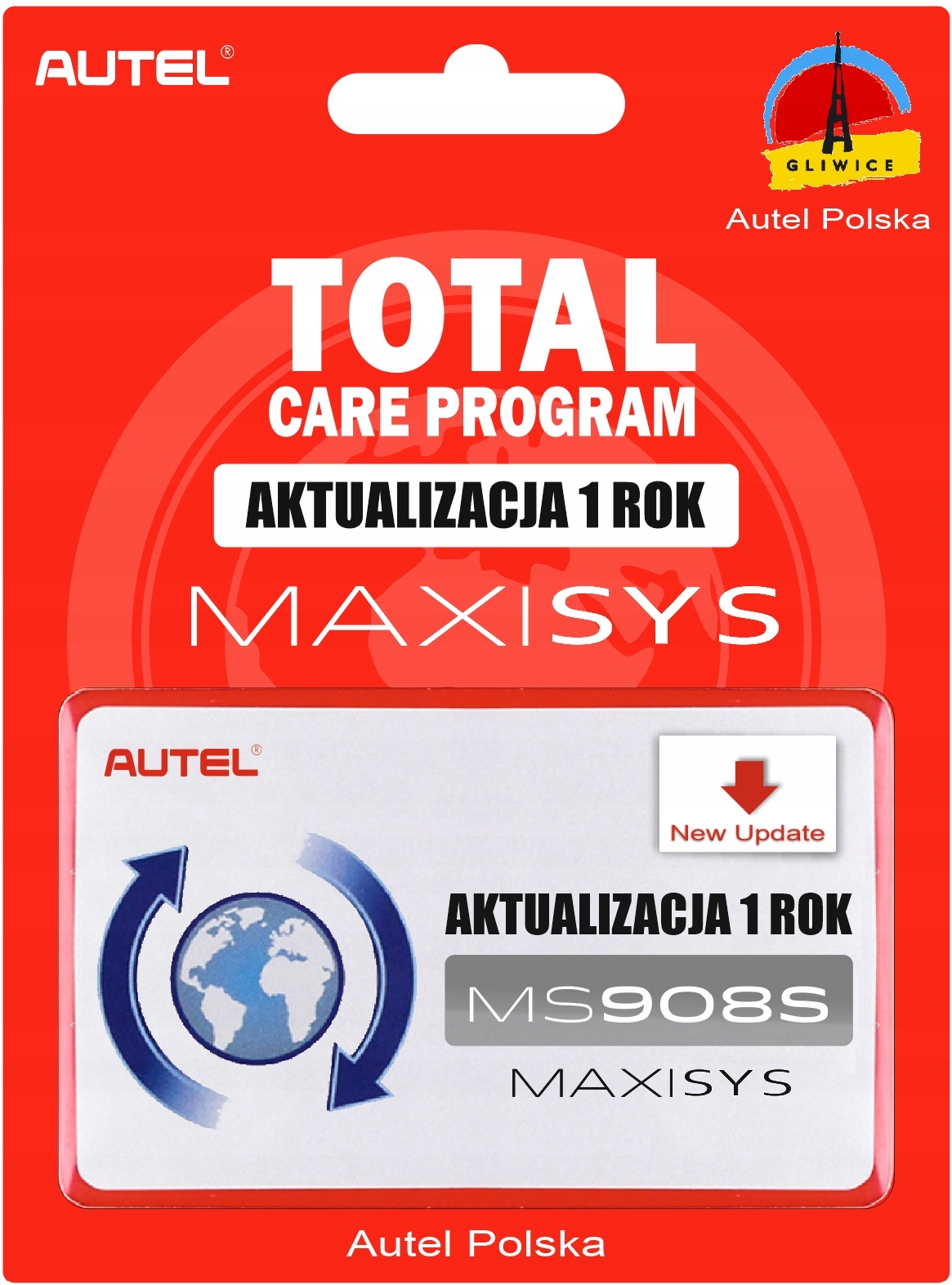 AKTUALIZACJA TESTERA DIAGNOSTYCZNEGO AUTEL MaxiSYS MS908S PL 1 ROK PL