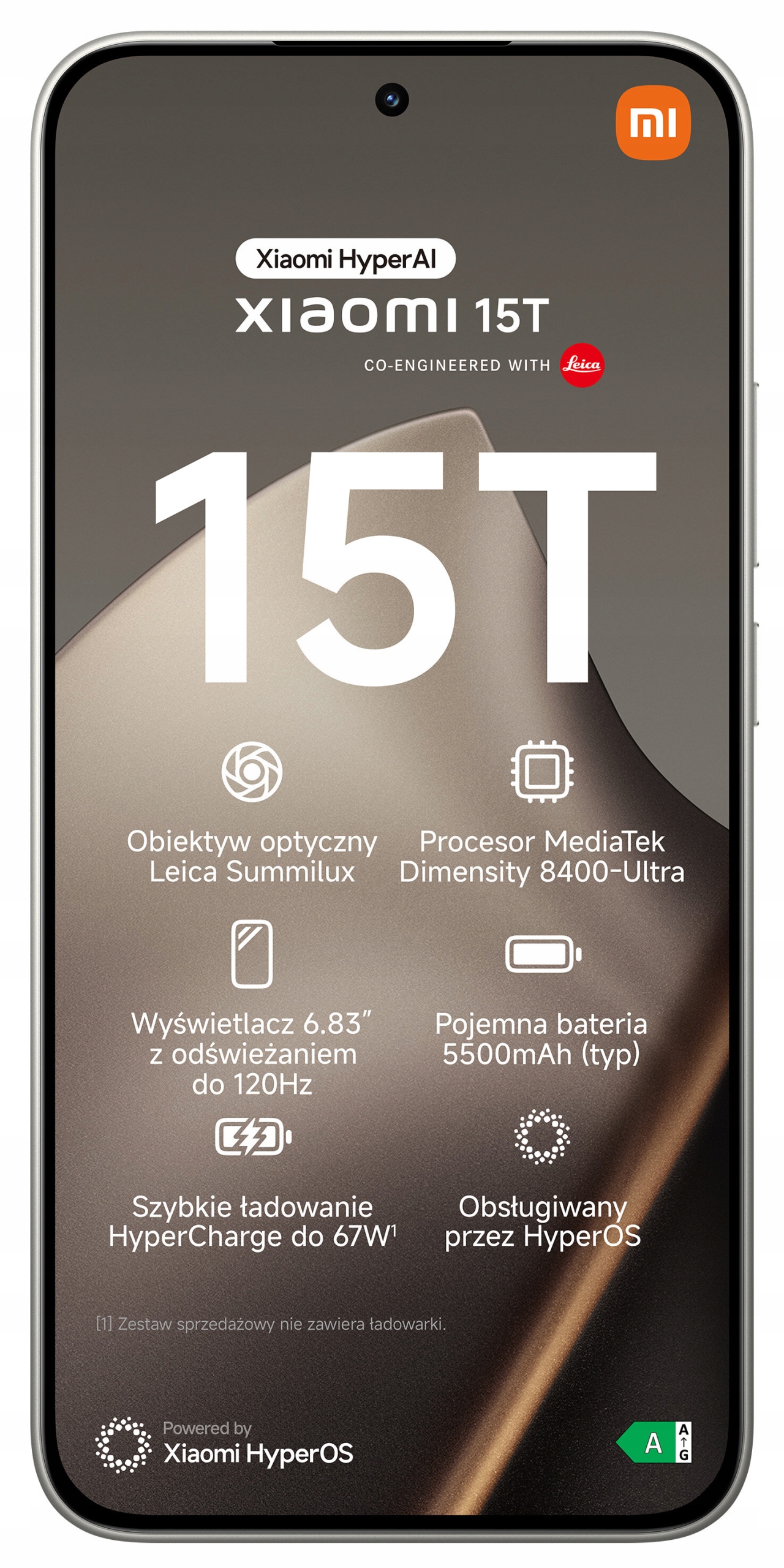 Smartfón Xiaomi 15T 12/256GB 5G Nfc Dual Sim Ai Sivý