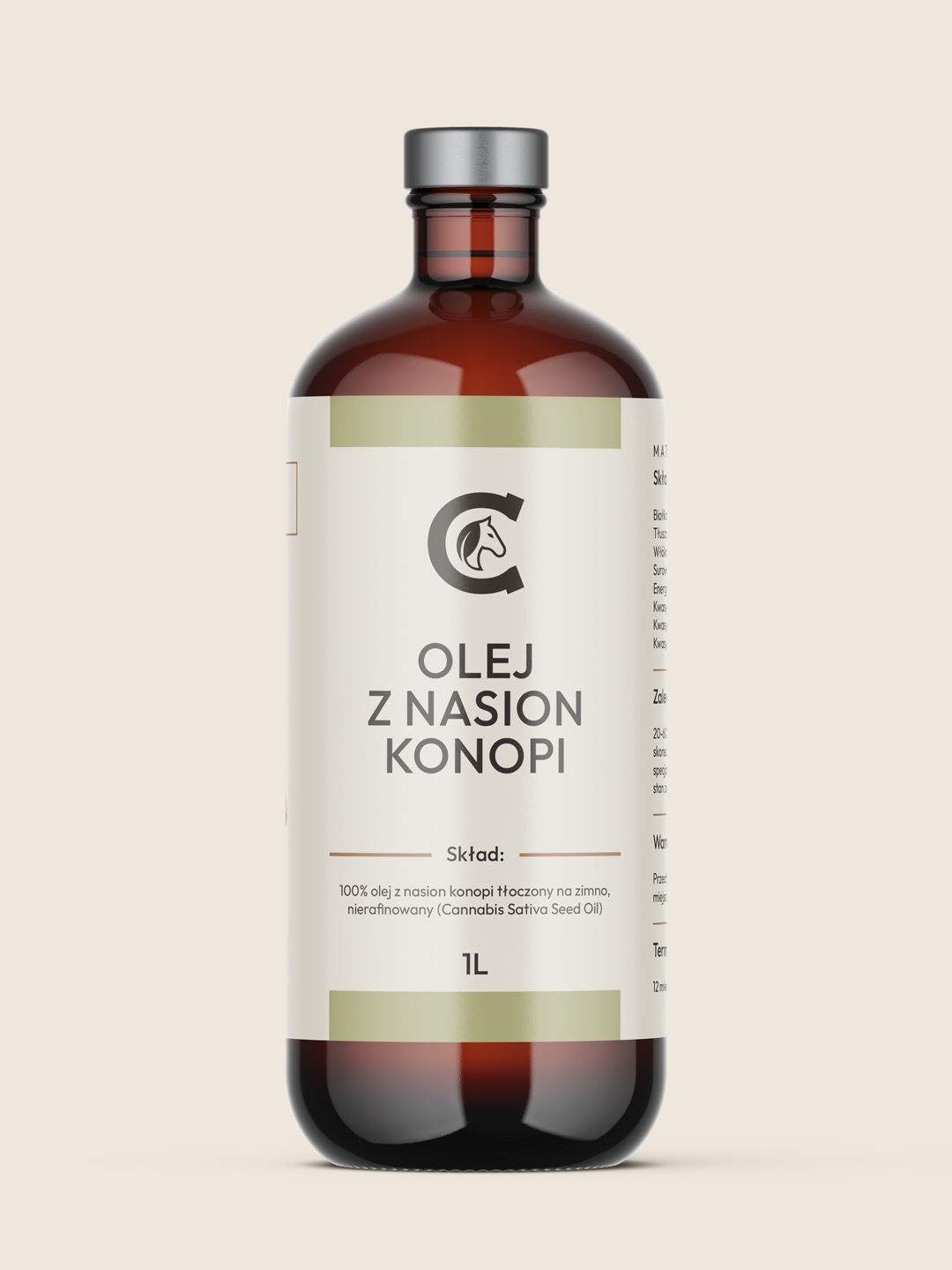 Cavella Konopný olej pro koně 1L