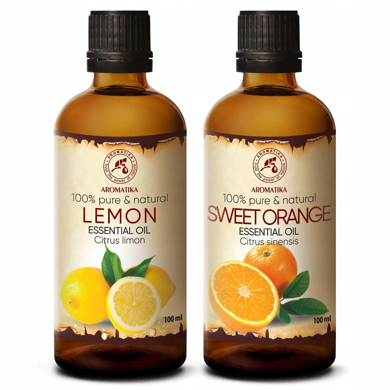 Citronový a pomerančový esenciální olej 2x100 ml pro difuzéry a lampy