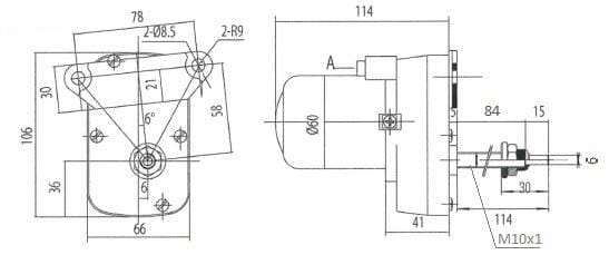 Silnik wycieraczek 12V Unbranded Numer katalogowy części K. CA712110