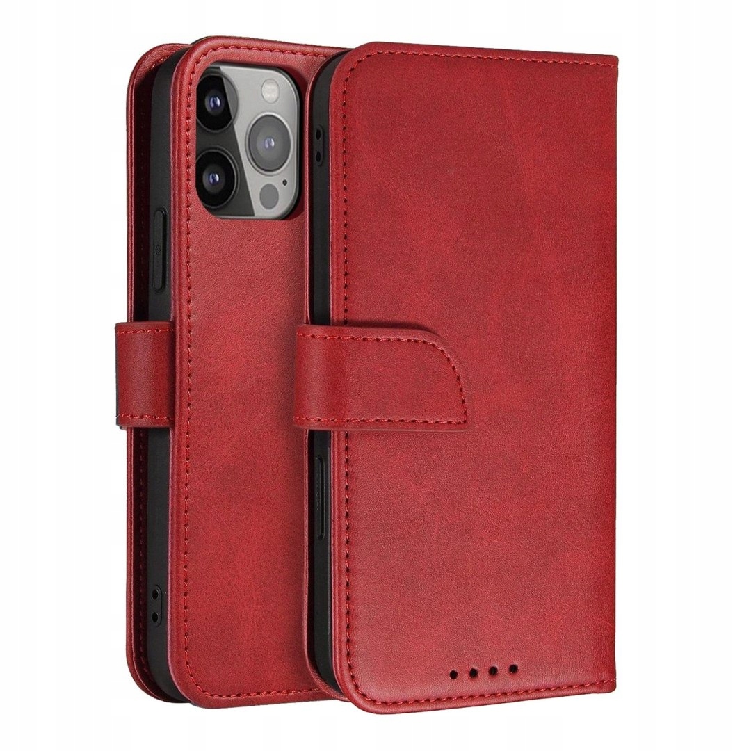Etui ochronne z klapką do Samsung Galaxy S25+ Magnet Case czerwone