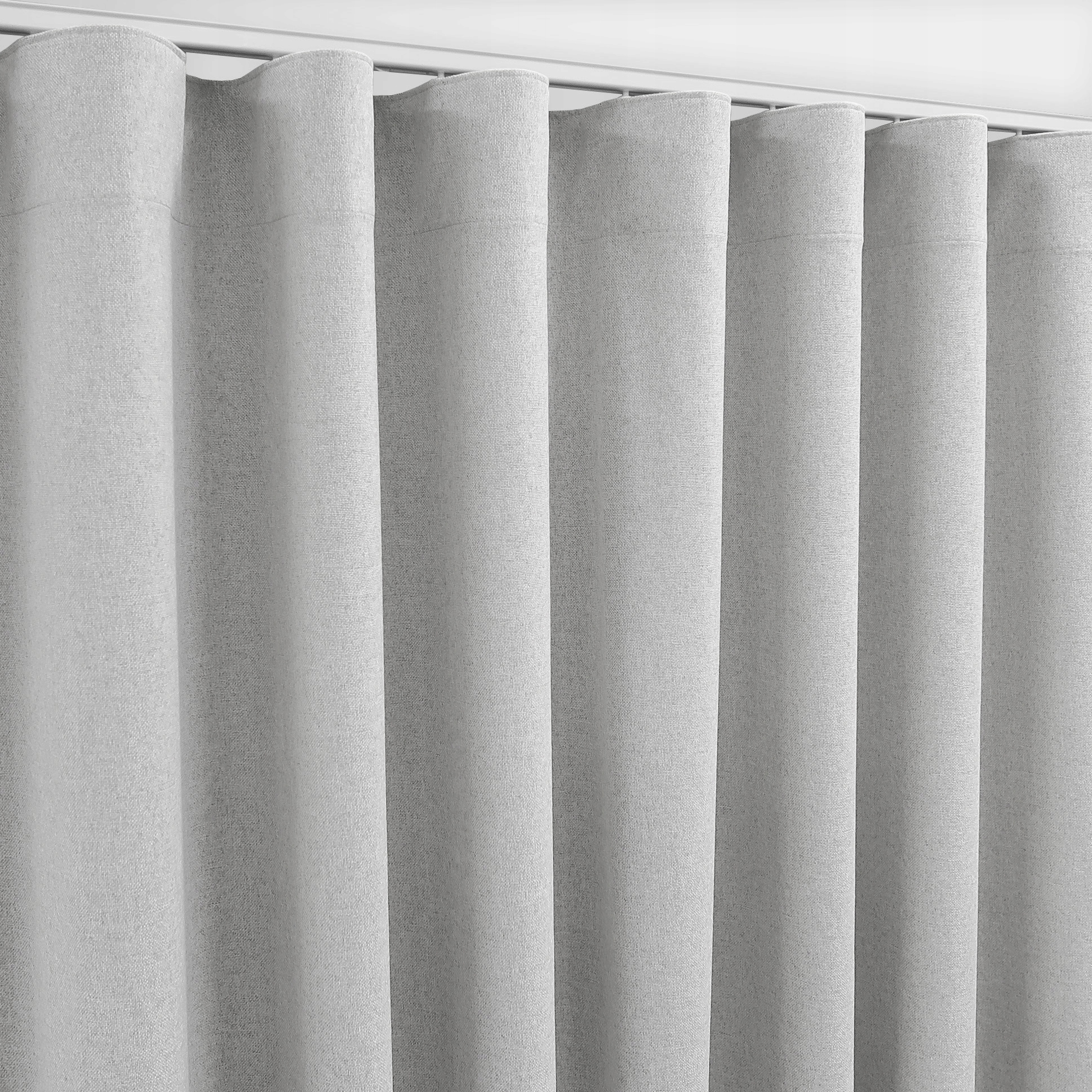 Zatemňovací Závěsy Na Pásku 240x335 Špinavý Bílý 100% Blackout Pure Na