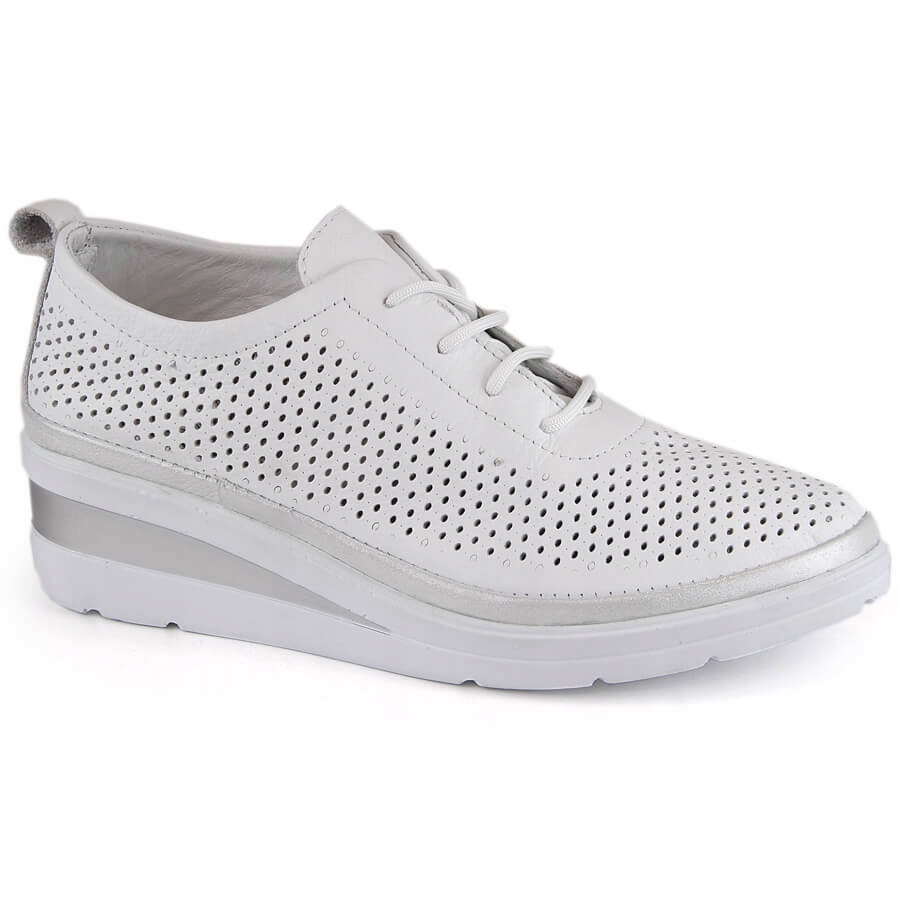 Kožené sportovní polobotky na klínku TSokolski W26-150 36