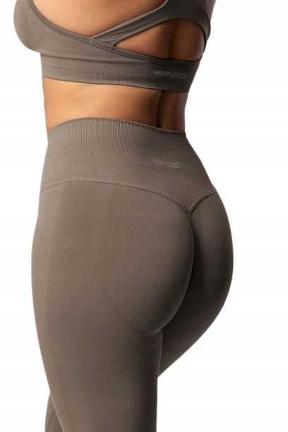Spaio Damskie legginsy sportowe Fitness Flex Innergy 2.0 jasnobrązowe M