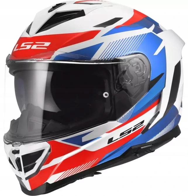 LS2 FF818 Storm III Komai White Blue Red Motocyklová Prilba Integrálna XL