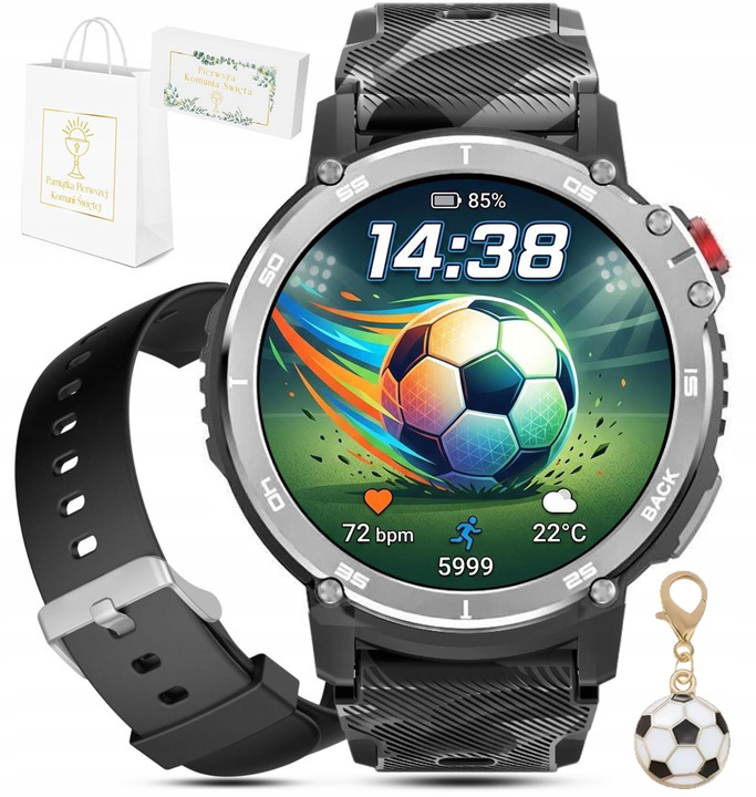 Dětské hodinky pro svaté přijímání Chytré Hodinky maskáčový Menu Pl 400 mAh Rozhovory Sport
