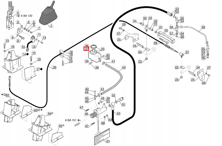 CZUJNIK PLYNU HAMULCOWEGO MANITOU MT MLT 895216 Part number 895216