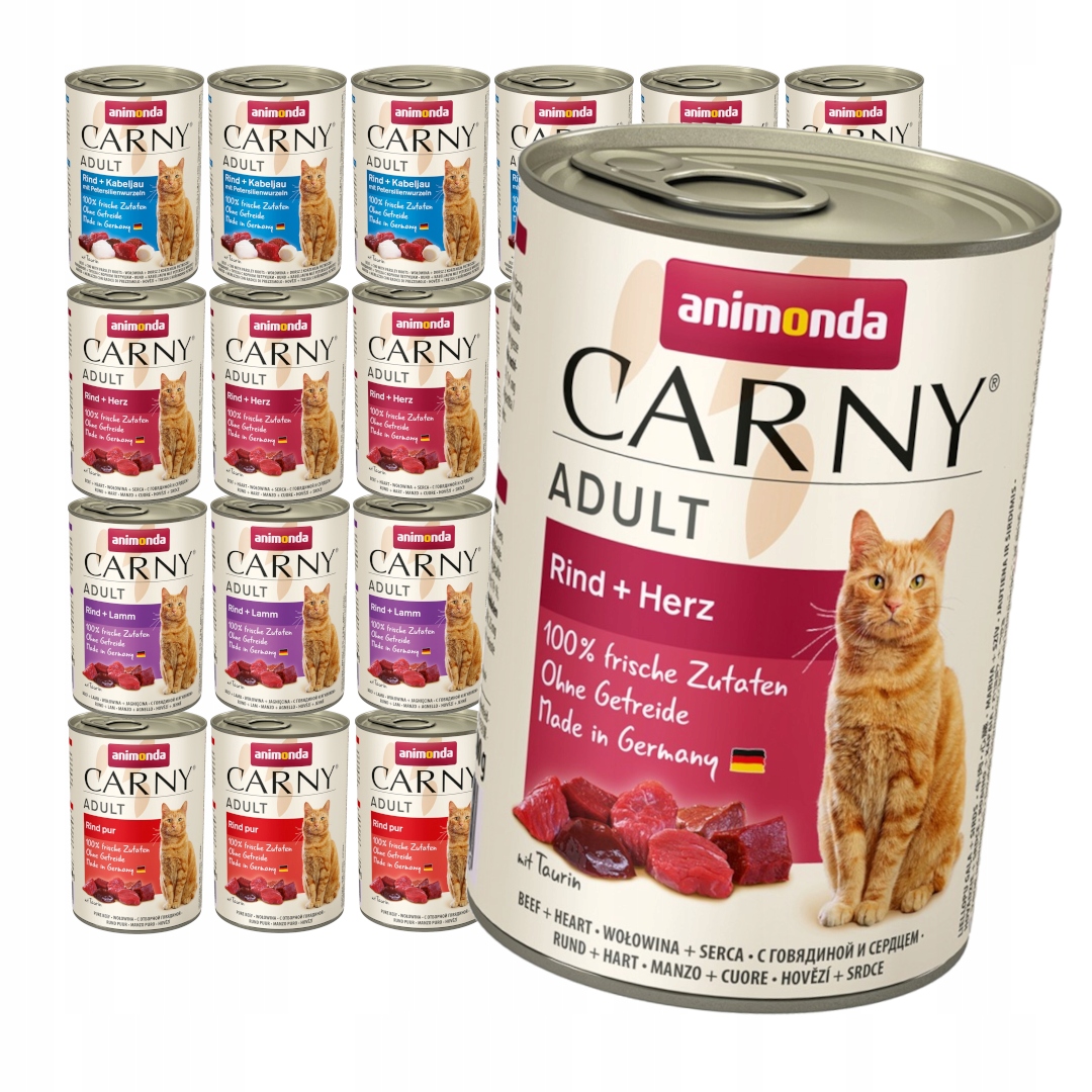 Levně Animonda Carny Adult 24x400g Mokré Krmivo Pro Kočky Mix Chutí s hovězím masem