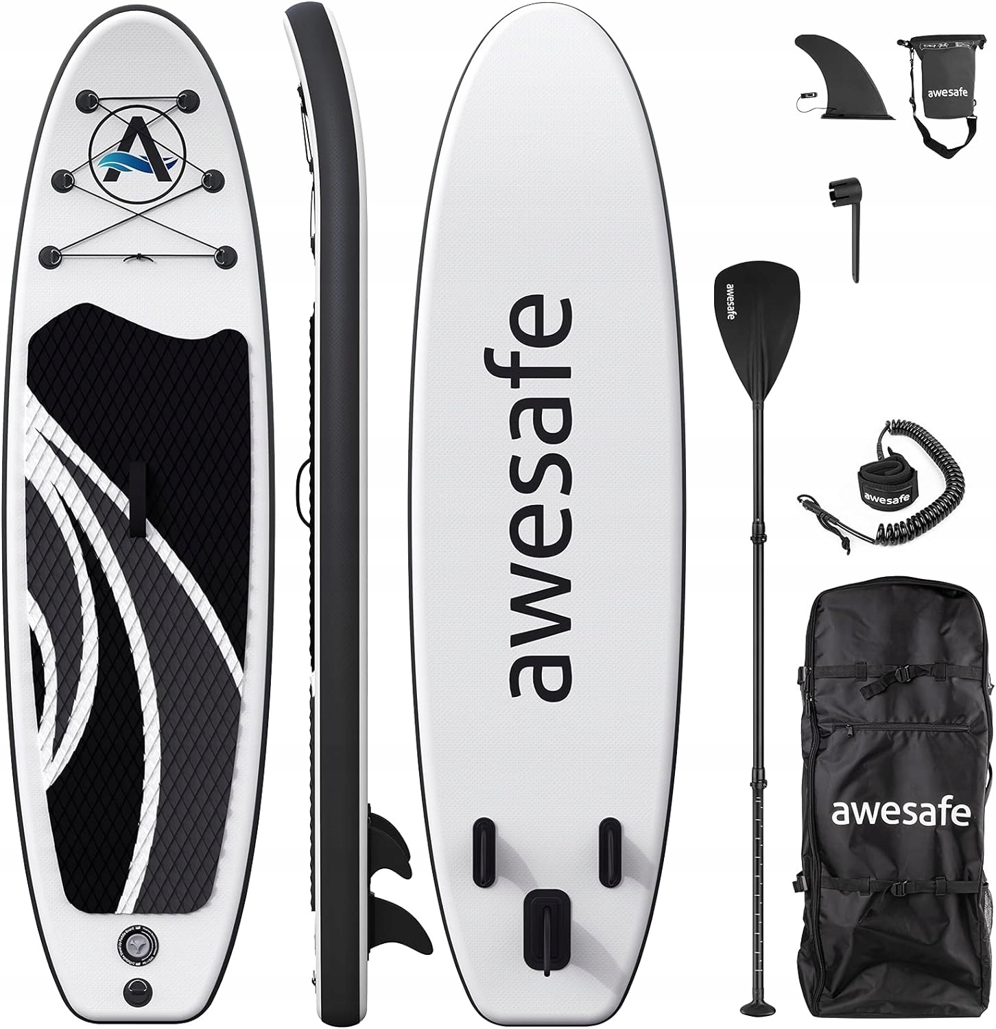 Sup Deska Do Pływania Pompowana AWESAFE Stand Up Paddle 305cm