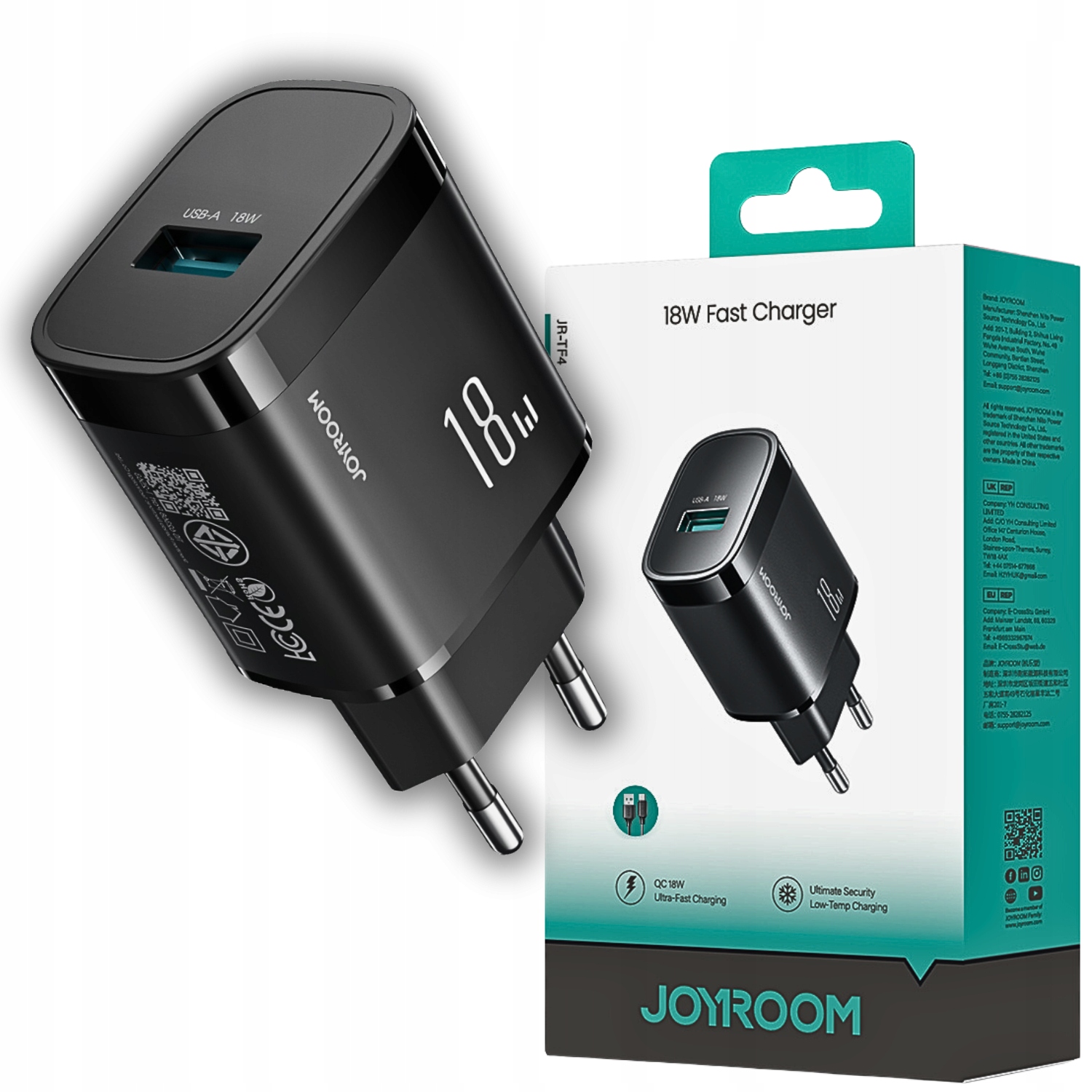 Ładowarka sieciowa Joyroom JR-TF4 18W czarna