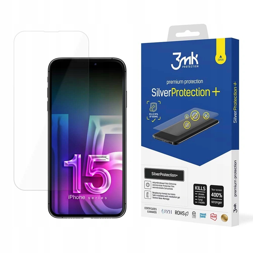 Folia ochronna 3mk SilverProtection+ na iPhone 15 Pro