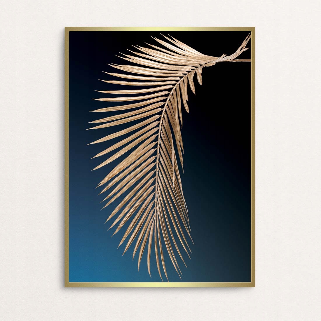 2x Komplet PLAKATY A3 30X40 cm ZŁOTE LIŚCIE PALMY Rodzaj bez ramy
