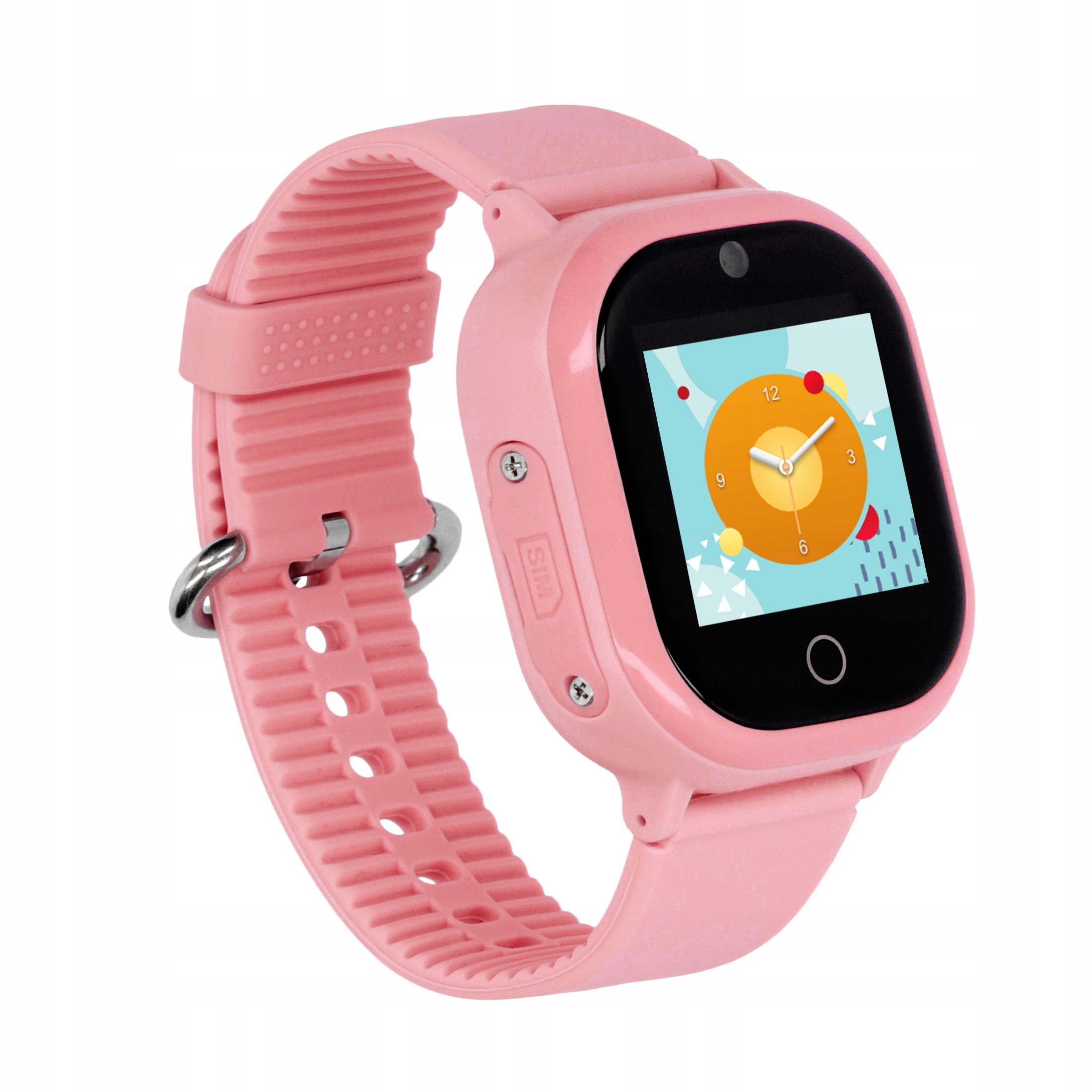 SMARTWATCH ZEGAREK DLA DZIECI GPS APP WIFI RÓŻOWY Kolor różowy