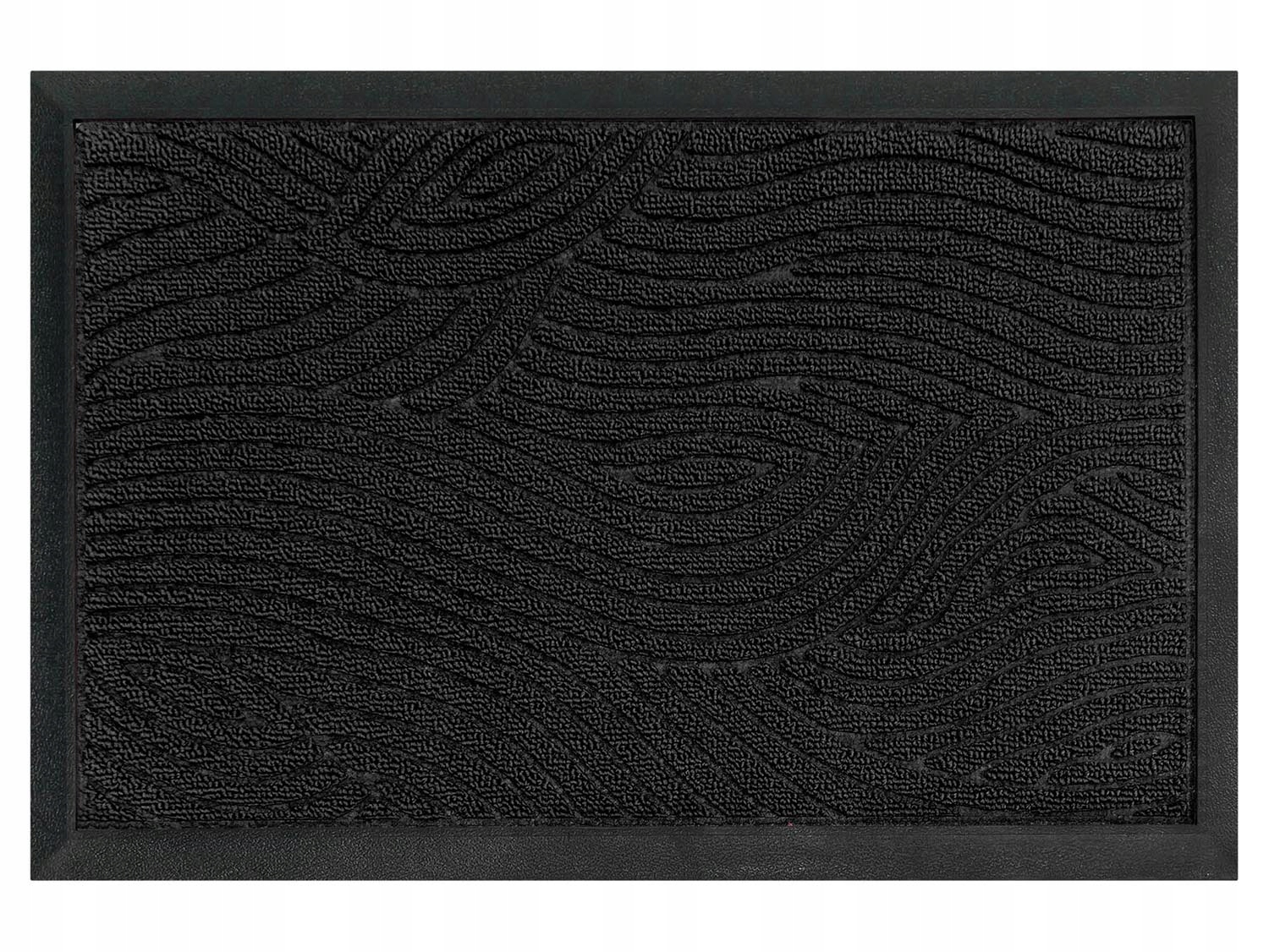 

Wycieraczka Prostokątna 39,5x59 Fale Czarna CR076