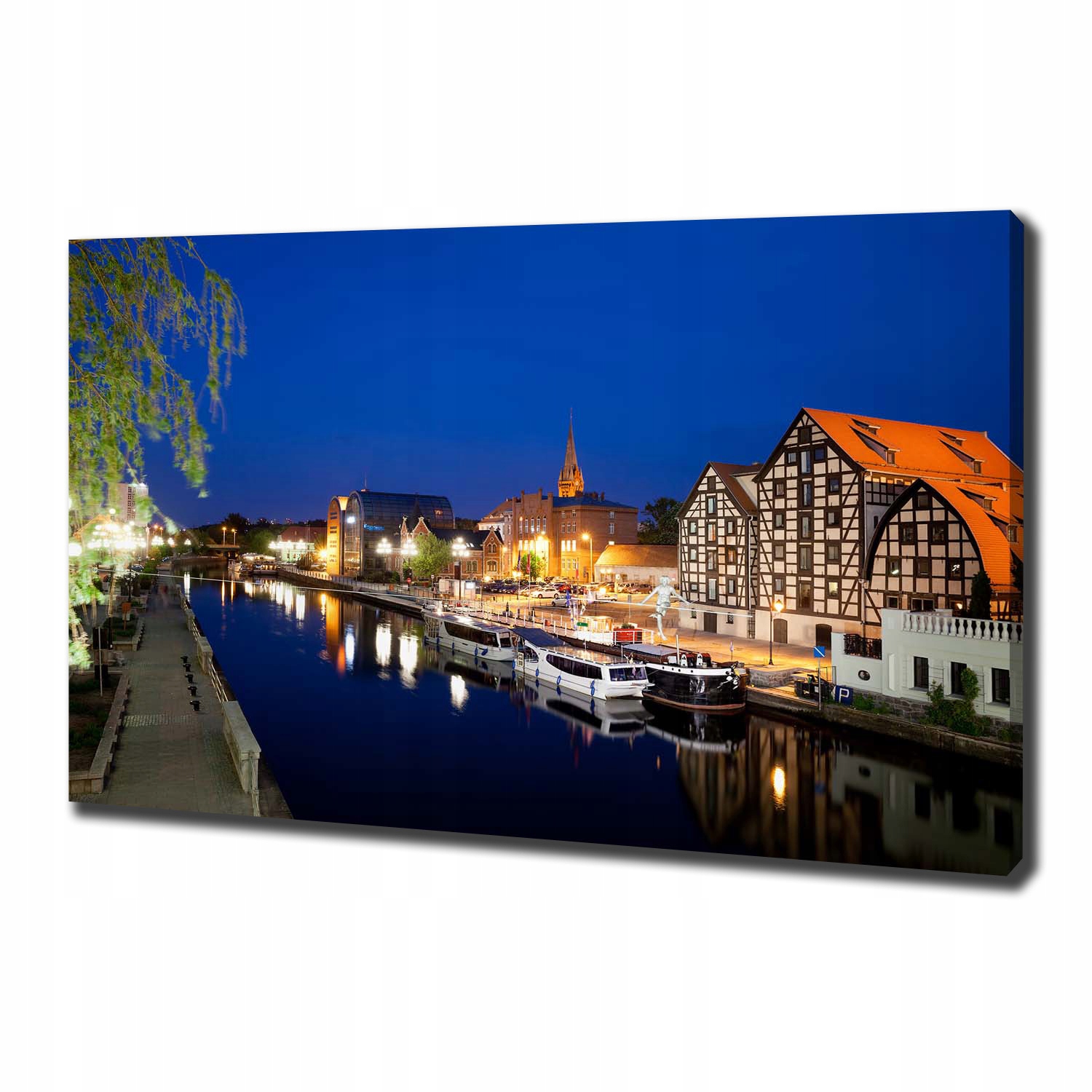 

Foto obraz na płótnie Bydgoszcz nocą 100x70 cm