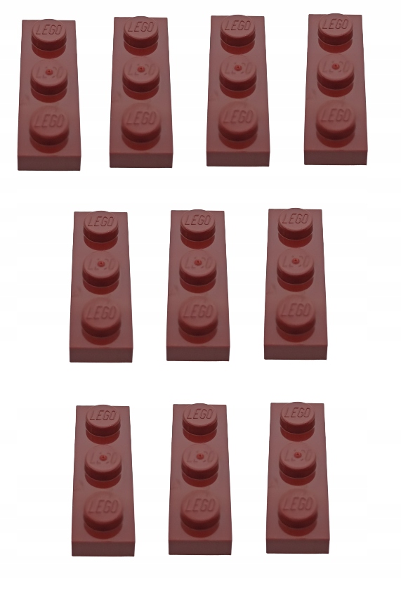 

Lego Płytka 1X3 Ciemny Czerwony 4539076 3623 10szt