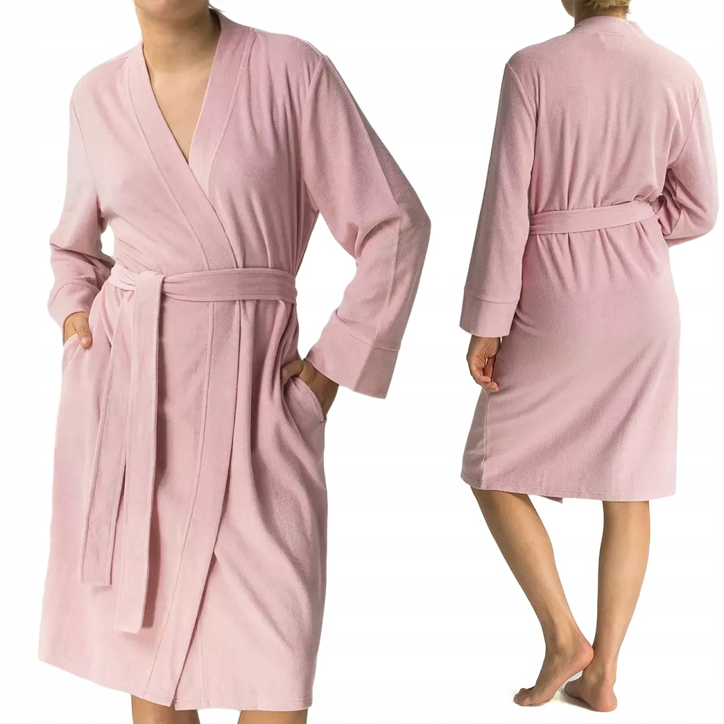 Dámský župan Vázaný V Pase bavlněný Atlantic SZL-002 L/XL