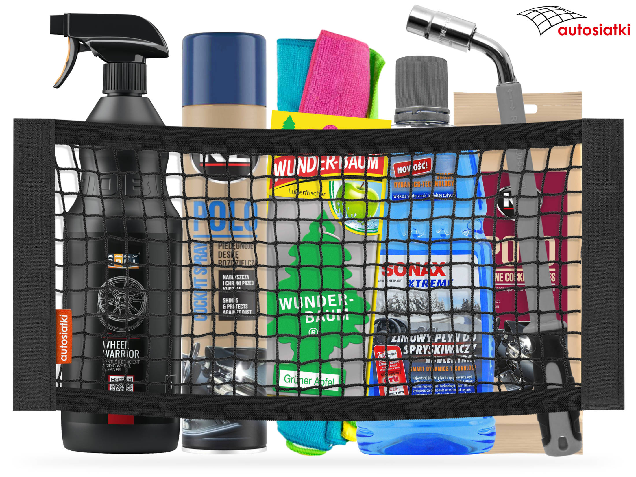 Siatka do bagażnika na mocny rzep VELCRO 20x50cm Numer katalogowy producenta RZP20X50_VELCRO