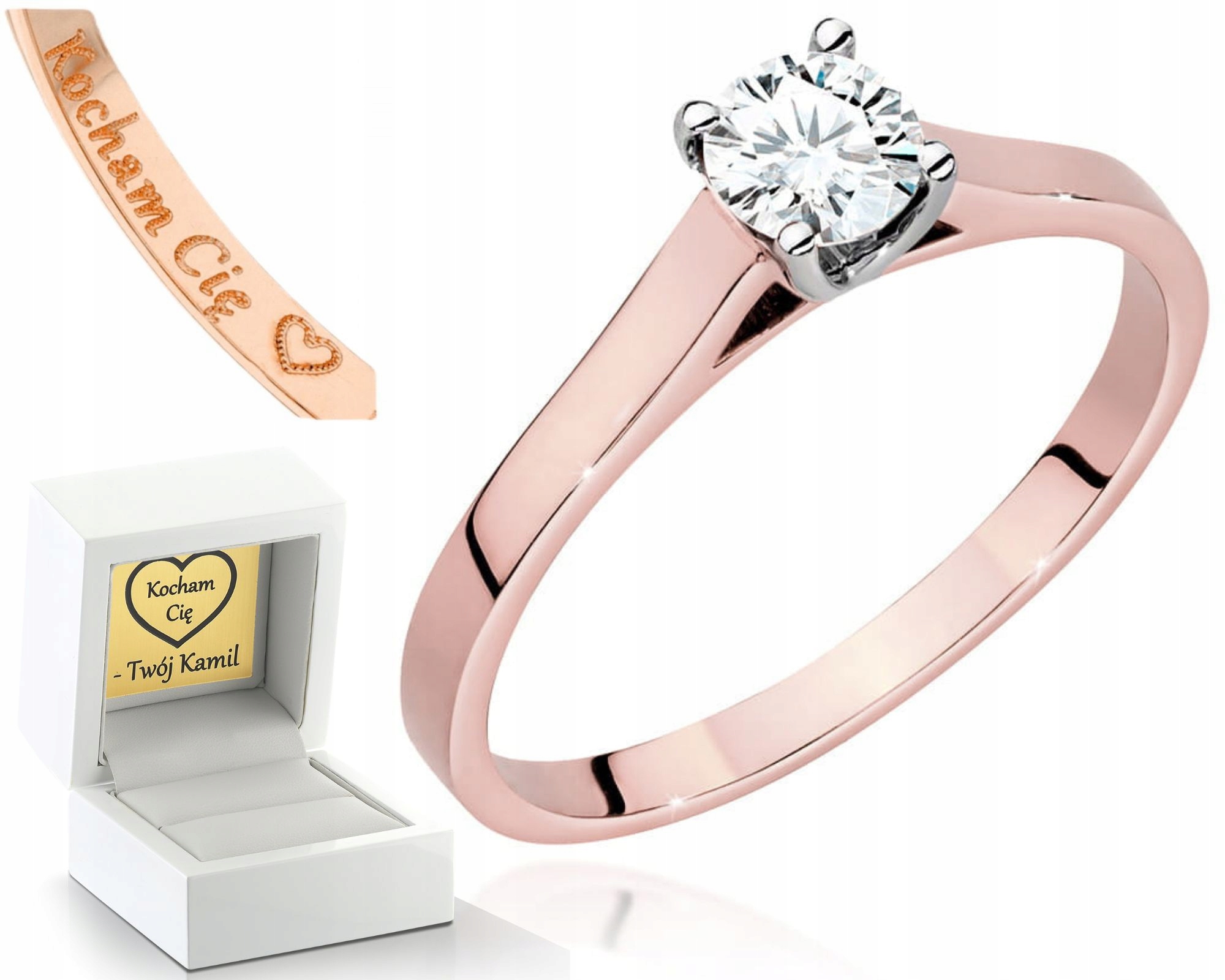 Prstýnek Z Růžového Zlata S Brilianty 585 Obchod