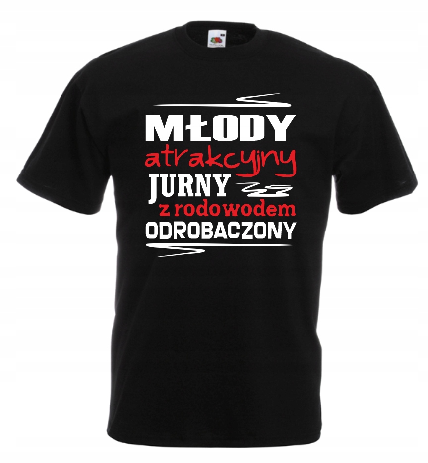 

Koszulka męska Młody Atrakcyjny z Rodowodem r XXL
