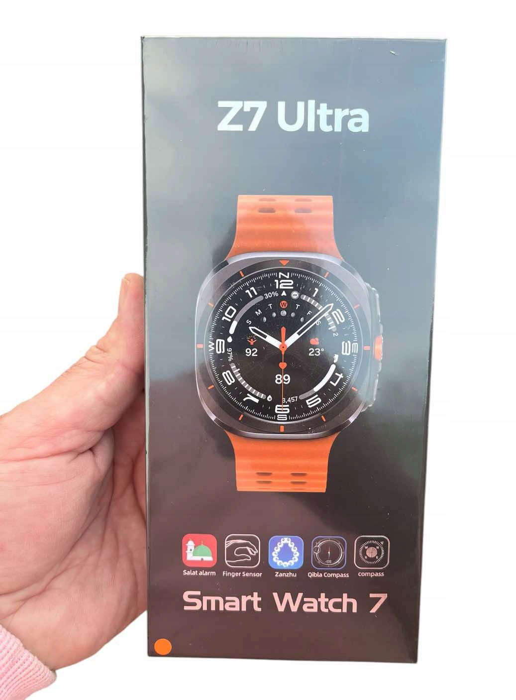 Smartwatch zegarek sportowy Watch Ultra 47mm Gps tytanowy szary Prez