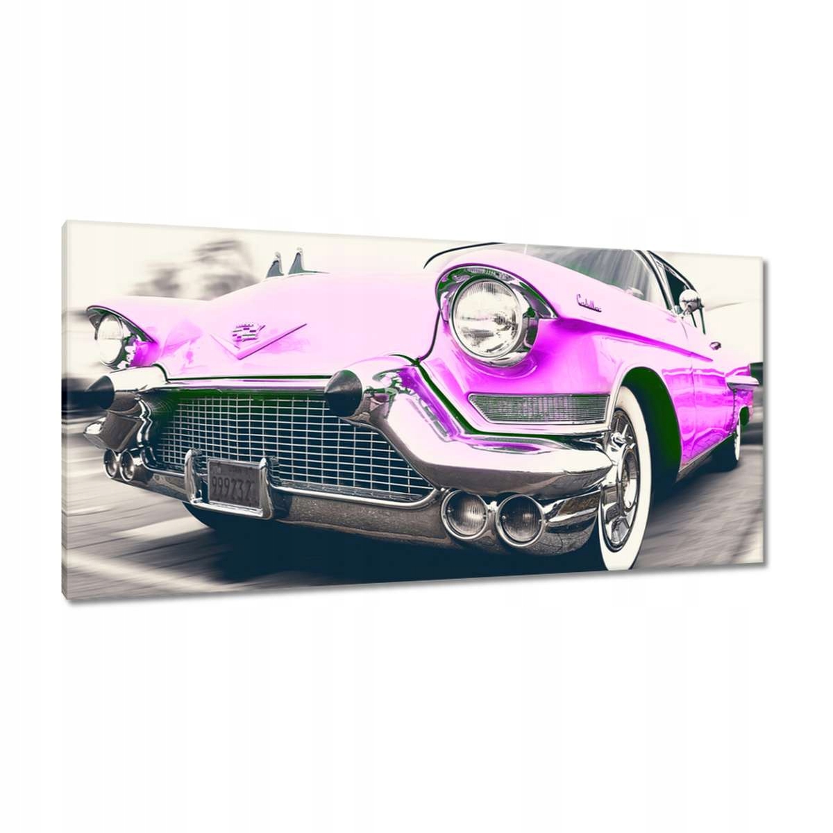 Obrazy 115x55 Růžový Cadillac