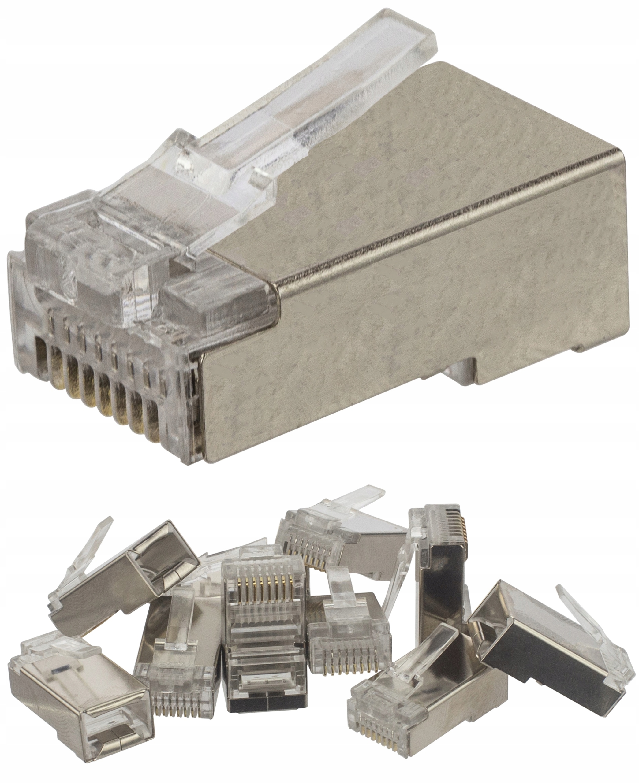 

Neku Wtyki końcówki RJ45 Ftp kat6 drut ekran 10szt