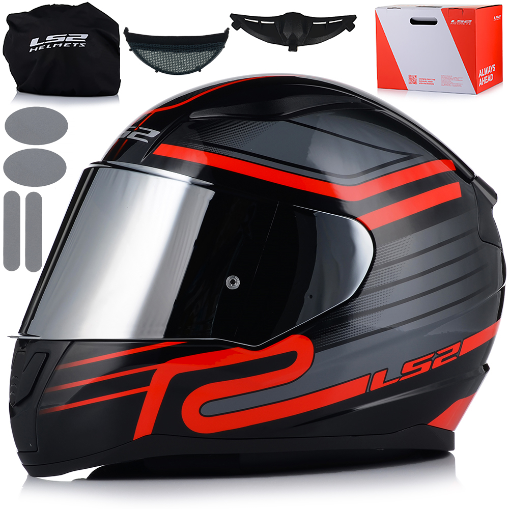 Motocyklová Prilba LS2 FF353 Rapid II Circuit Ece 22.06 Strieborné Sklo