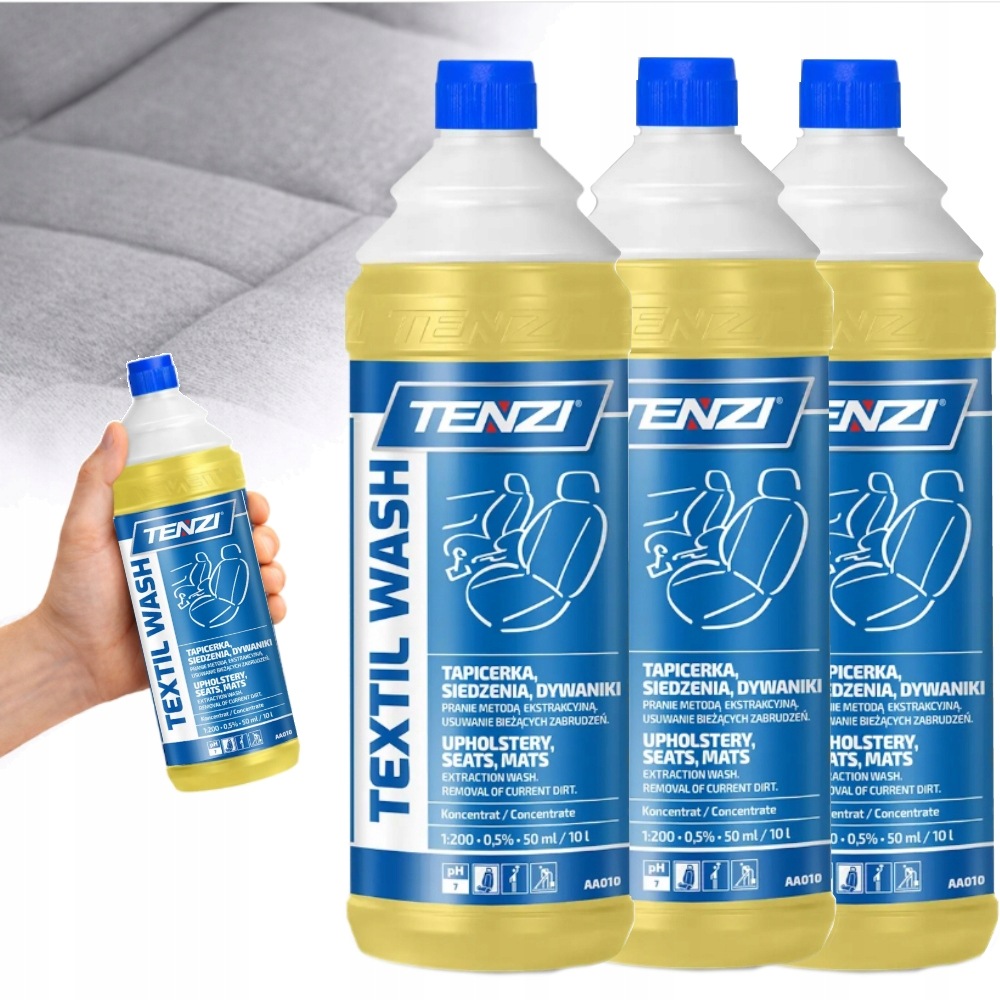 Tenzi Textil Wash 3x1L preparat do prania tapicerki samochodowej