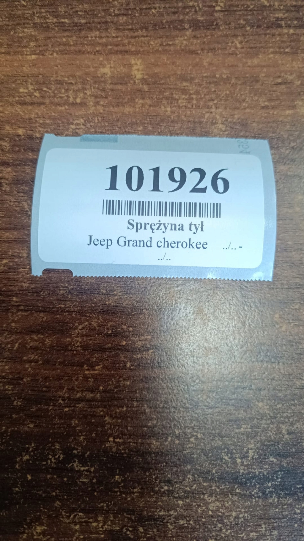 JEEP GRAND CHEROKEE 4.7 V8 springs springing rear part